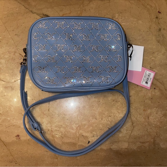 Juicy Couture Handbags - NWT Juicy Couture Light Blue Studded rhinestone Crossbody Bag